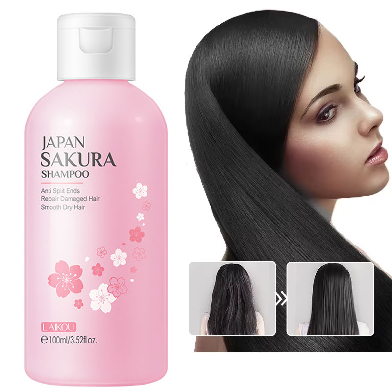 Hair Care Korean Products - Laikou Japan Sakura Shampoo Reparatie Beschadigd