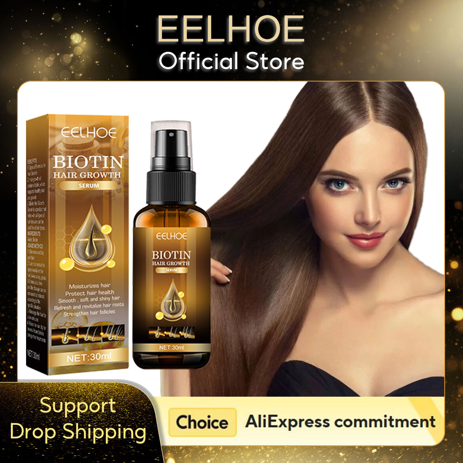 Hair Care Natural Products - EELHOE Biotine Haargroei Serum Hergroei Haar-