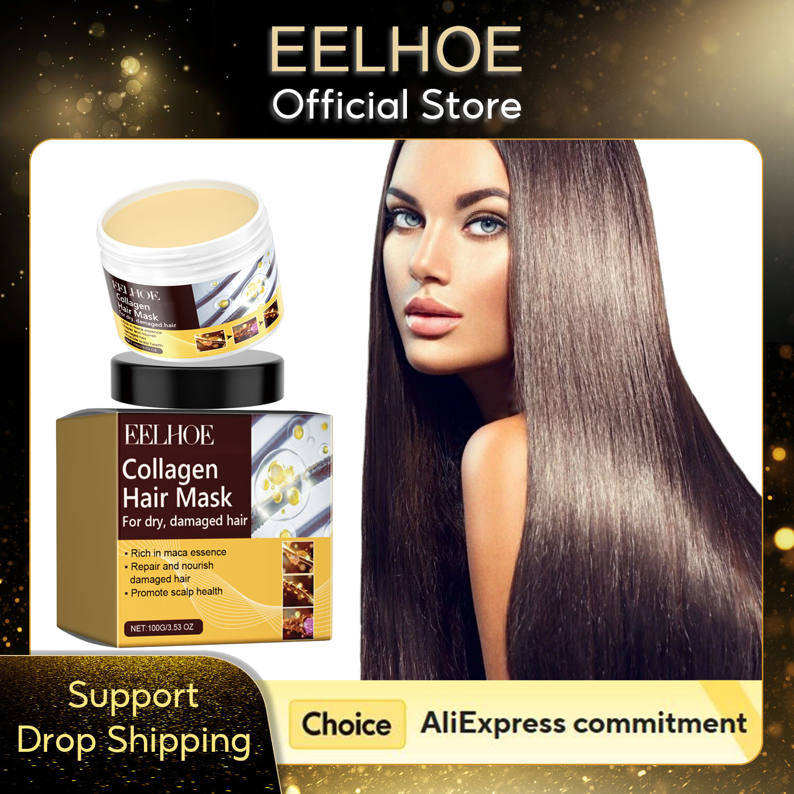 Hair Care Natural Products - EELHOE Collageen Haarmasker Anti-Haaruitval Behandeling voor