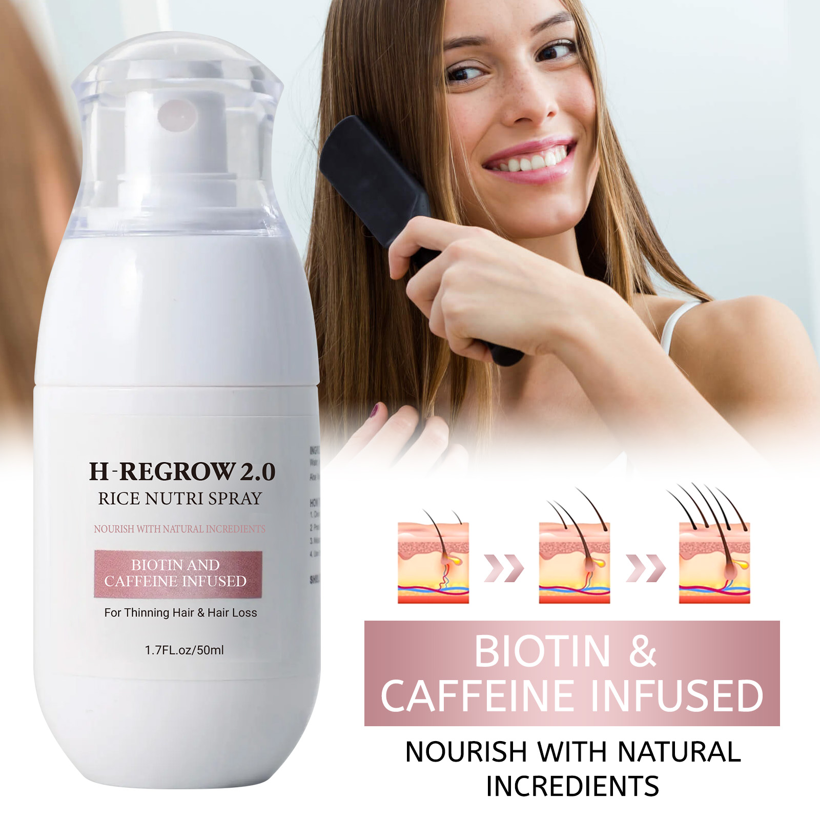 Hair Care Korean Products - 1-5 stuks Haargroeistimulerende Spray 50ml -