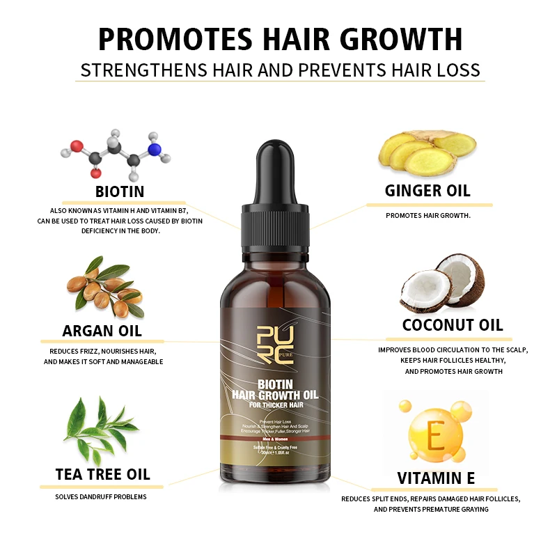 PURC Biotine Haarolie Haargroe - Hair Care Oil Serum recensie en prijs