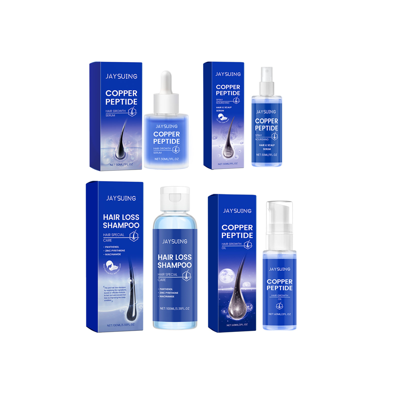 Koper Peptide Shampoo Haargroe - Hair Care Oil Serum recensie en prijs