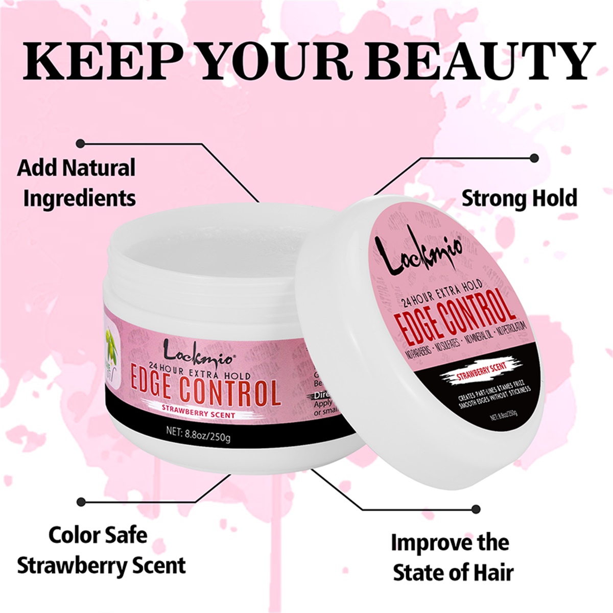 LOCKMIO 250g Edge Control Wax, - Edge Control Gel recensie en prijs